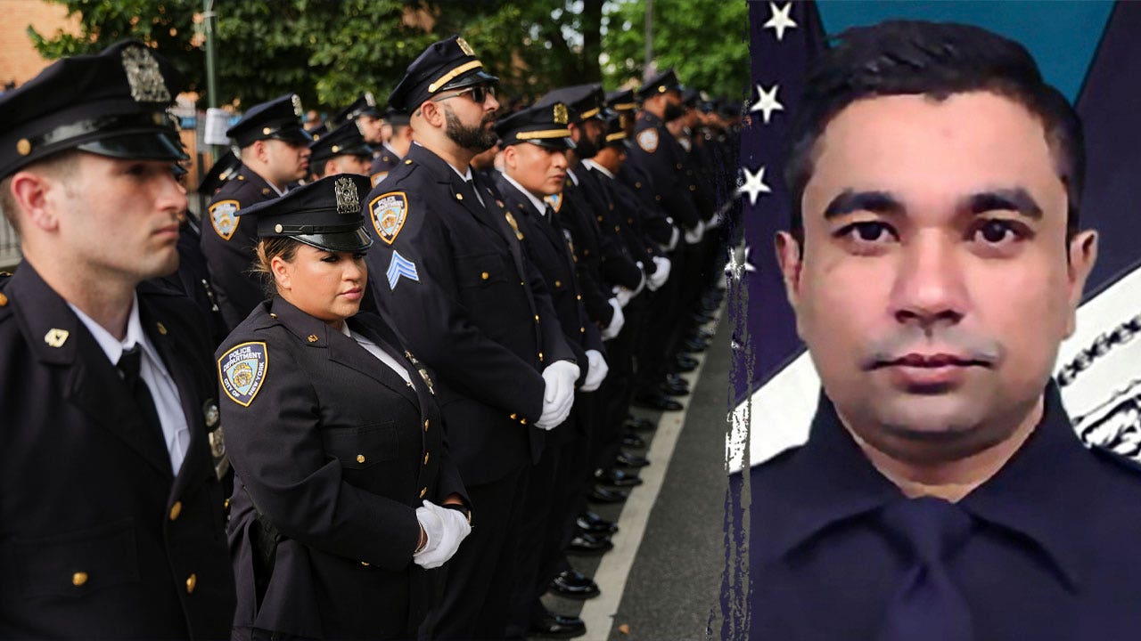 NYPD officer Didarul Islam honored at funeral after Manhattan shooting