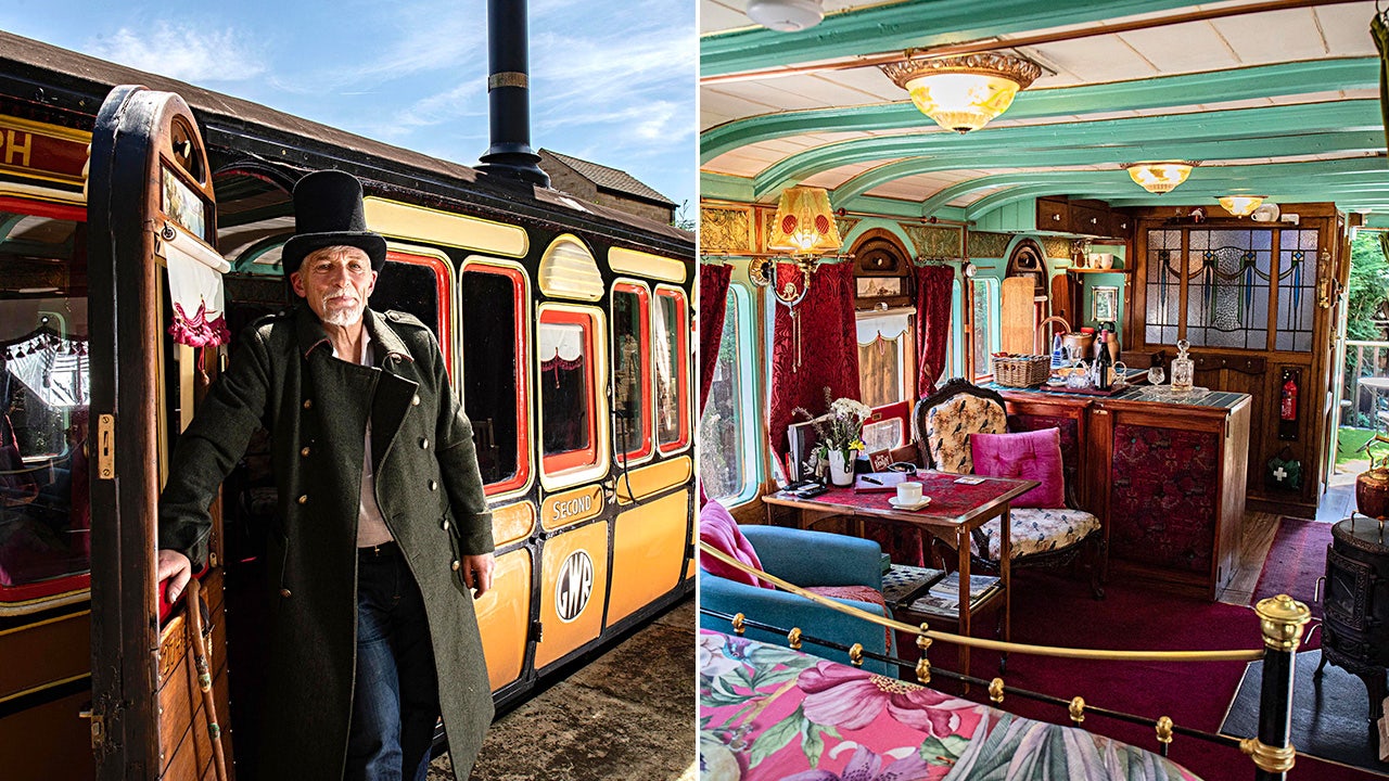 Man turns 1895 railway carriage into popular Airbnb stay attracting travelers from all over