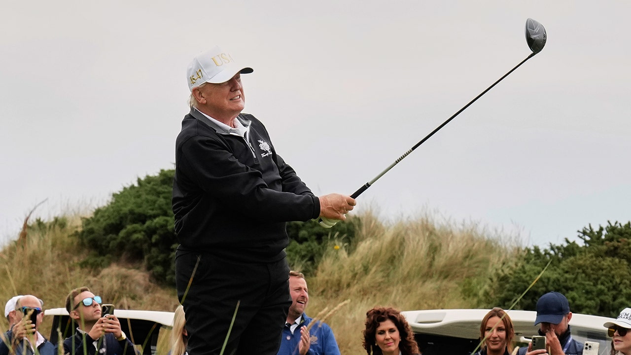 Trump mixes foreign policy wins, golf while opening new Scotland course