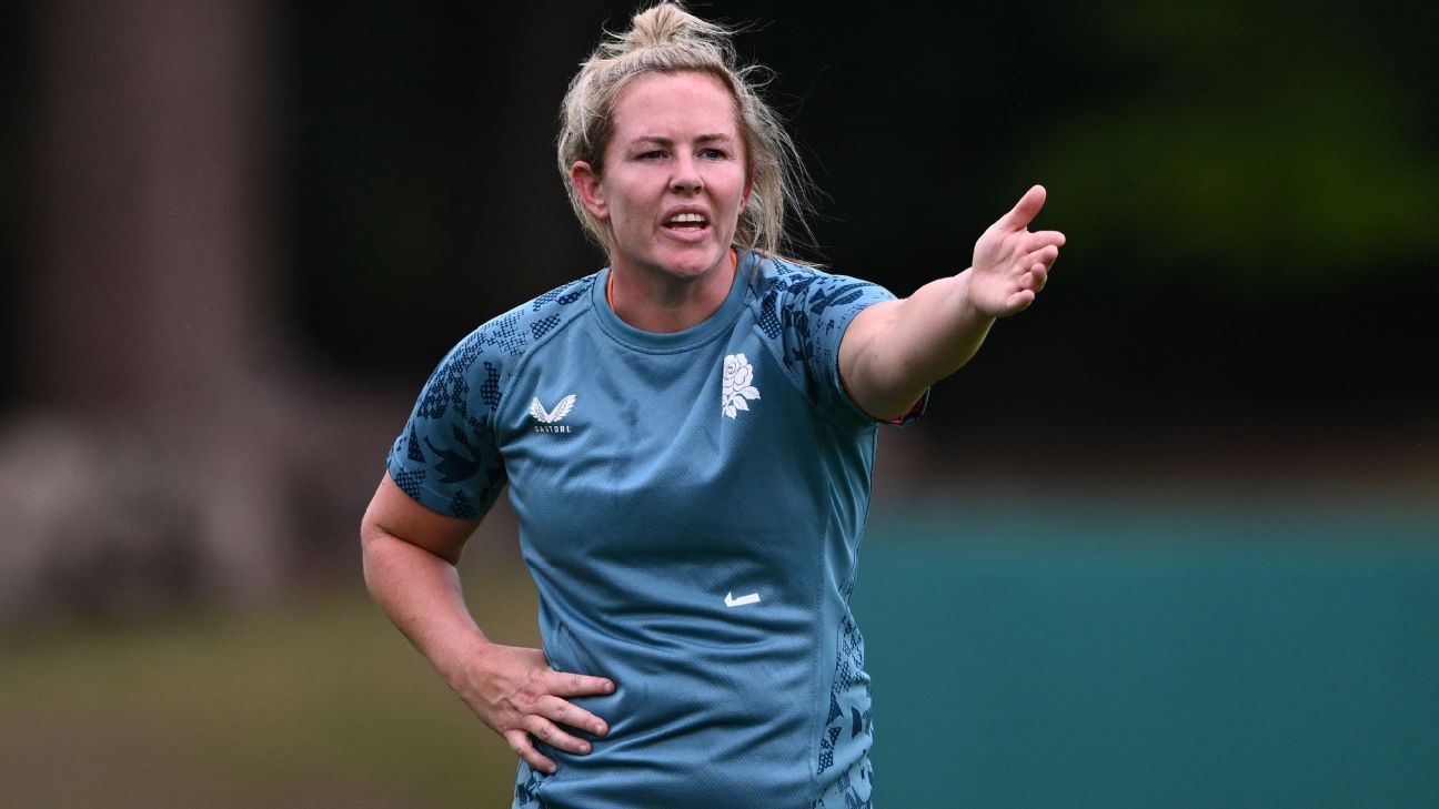 Women’s Rugby World Cup: England’s Marlie Packer available for opener despite red card