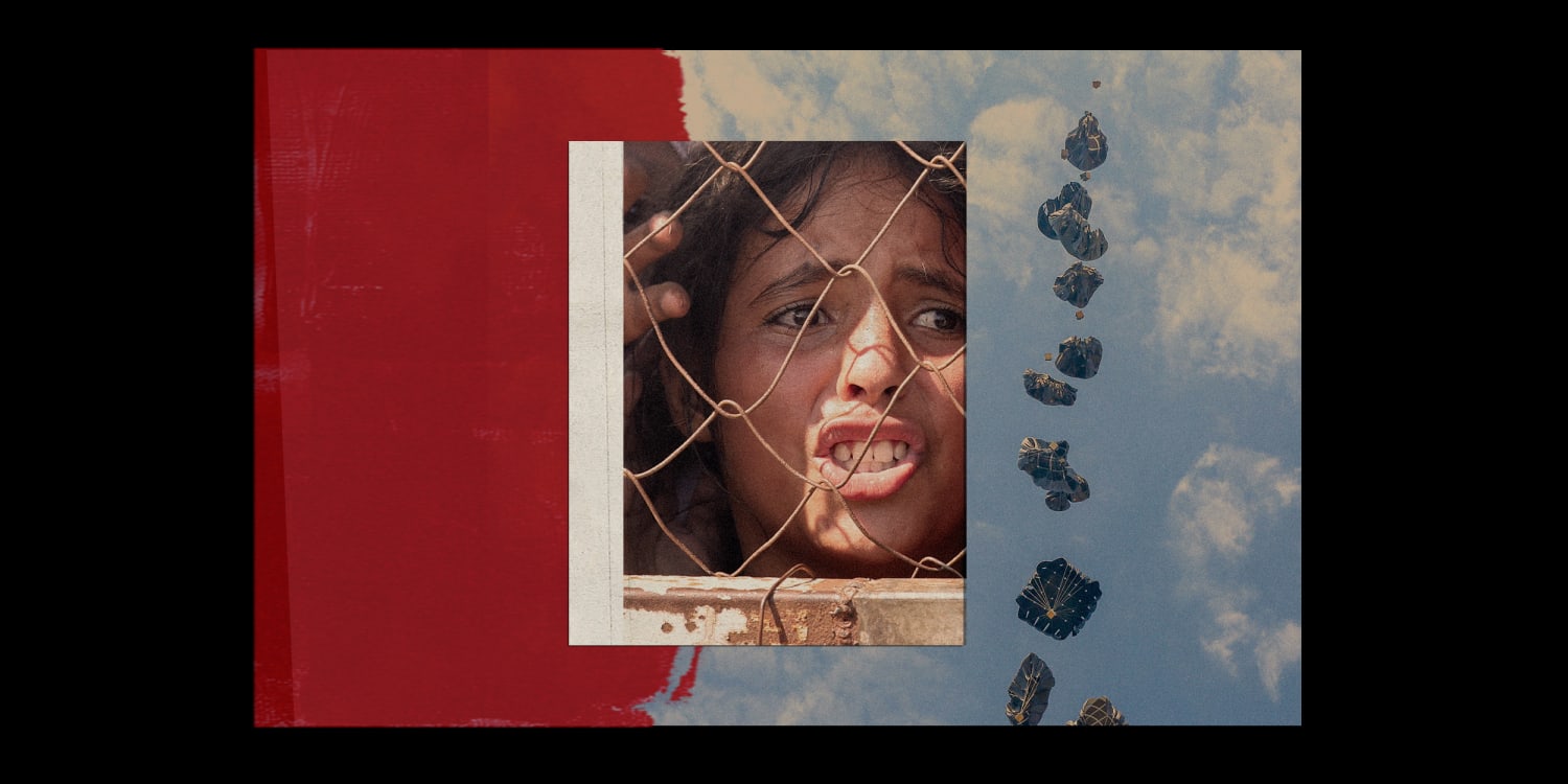 Videos from Gaza show Palestinians struggling to get food at distribution sites