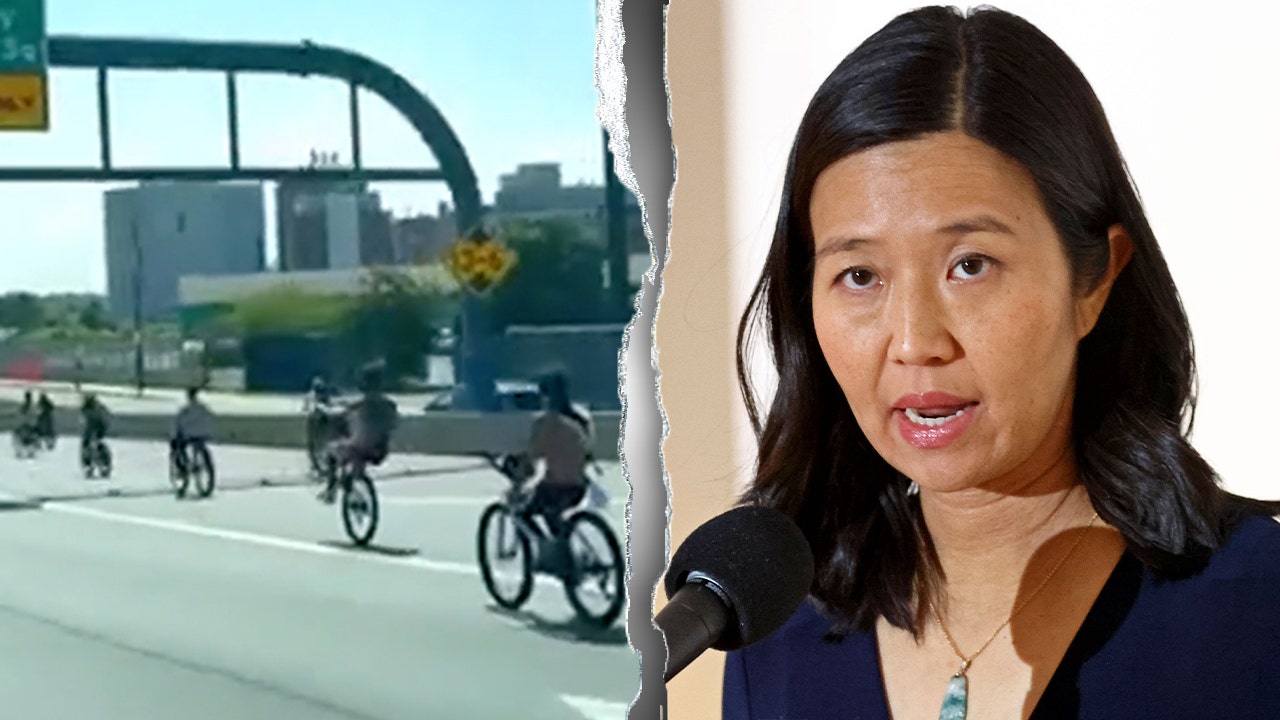 Boston highway descends into chaos as 100+ bikers weave through traffic