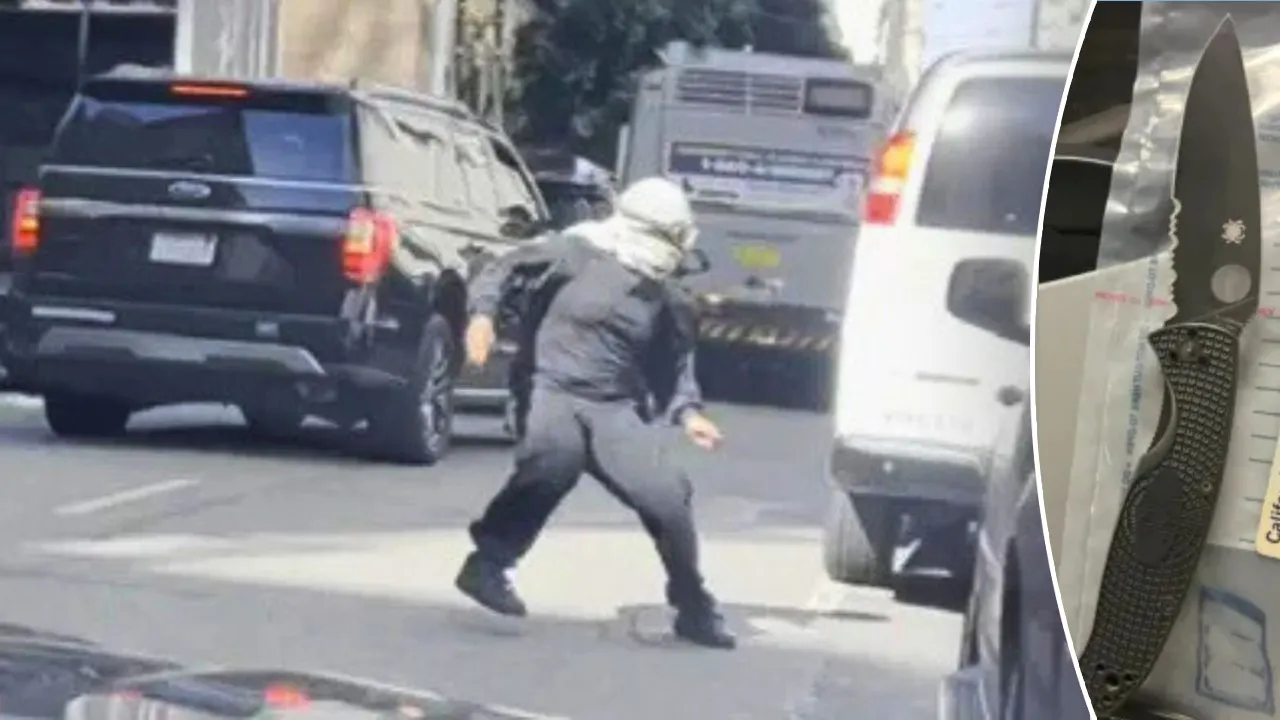Knife-wielding protester threatens ICE agent and family at SF federal courthouse