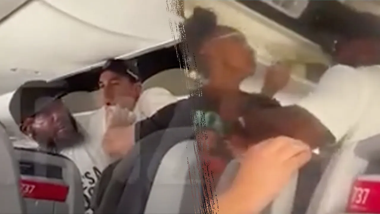 Video shows wild passenger brawl aboard American Airlines flight
