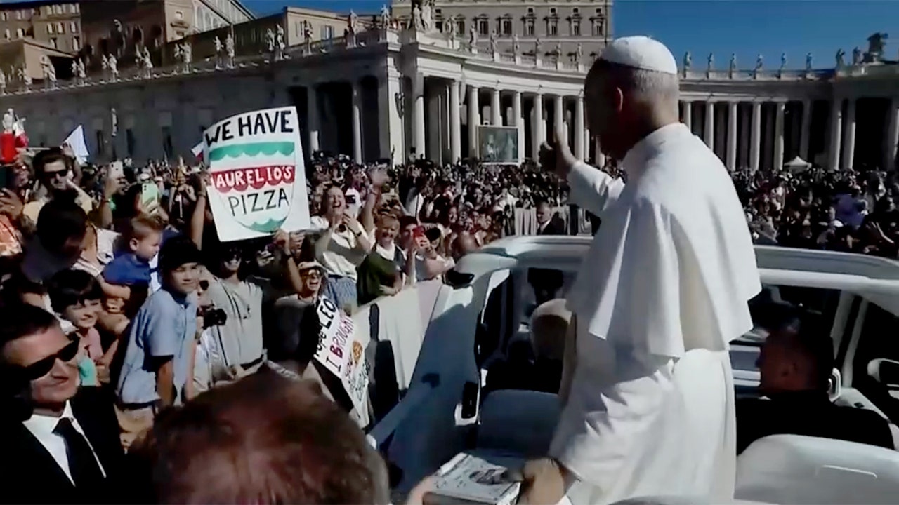 Faith-fueled pizza mission delivers sacred slice of home to Pope Leo XIV
