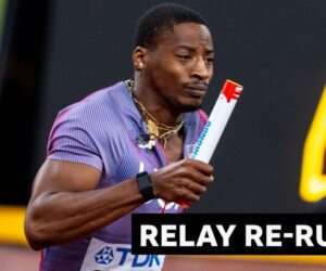 World Athletics Championships: USA through to men’s 4x400m final but South Africa fail to qualify for men’s 4x100m final