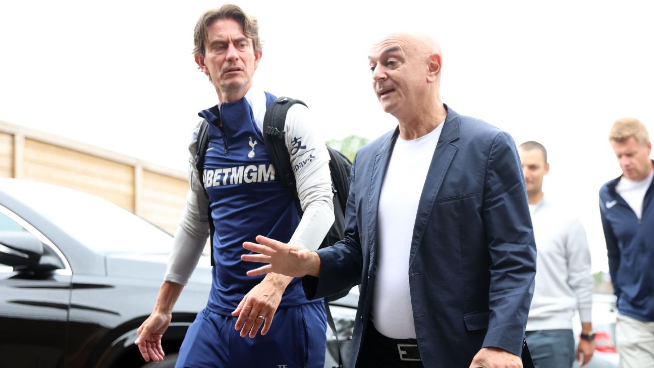 Frank on Levy’s Tottenham exit: ‘Don’t think anyone expected it’