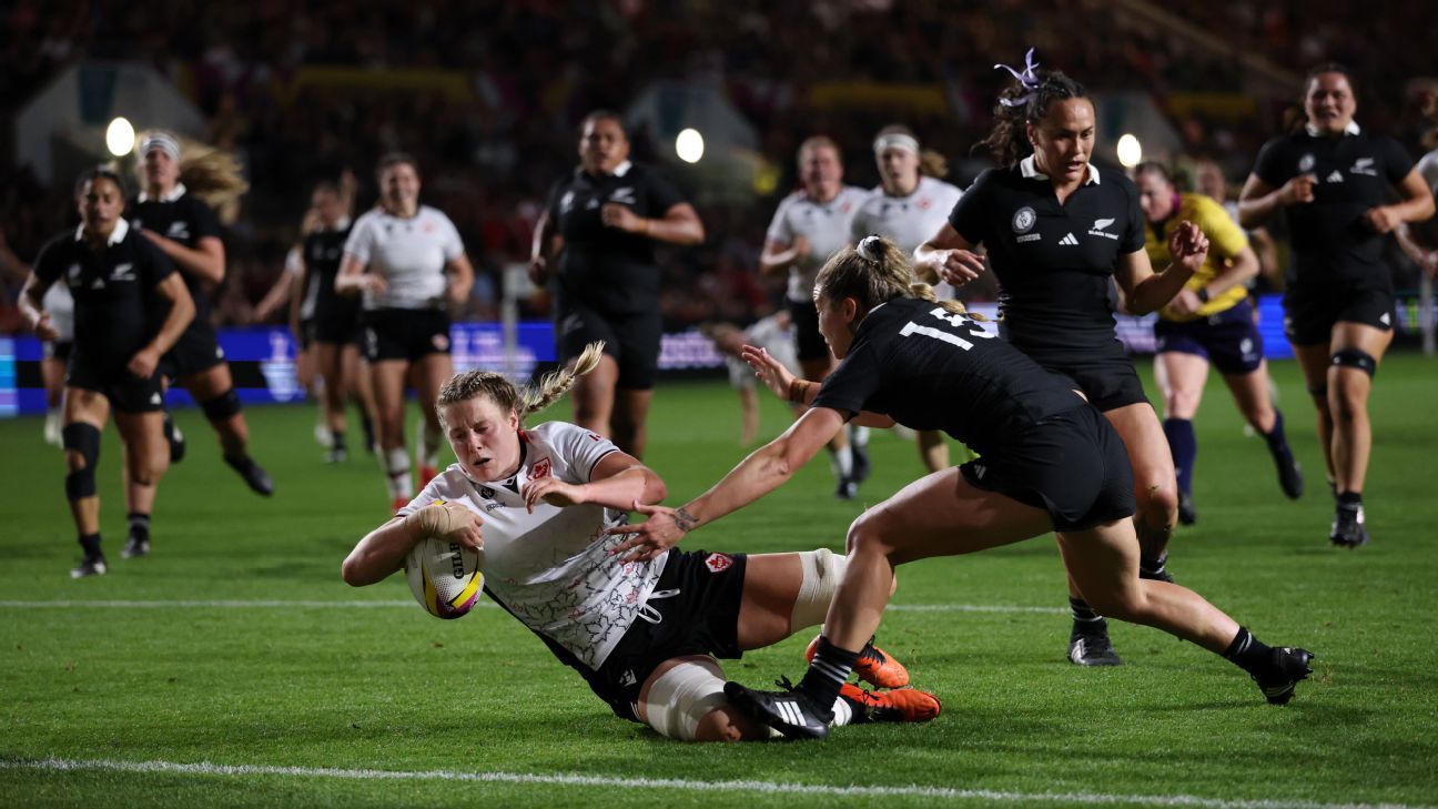 Women’s Rugby World Cup: Canada overcome holders New Zealand to reach final