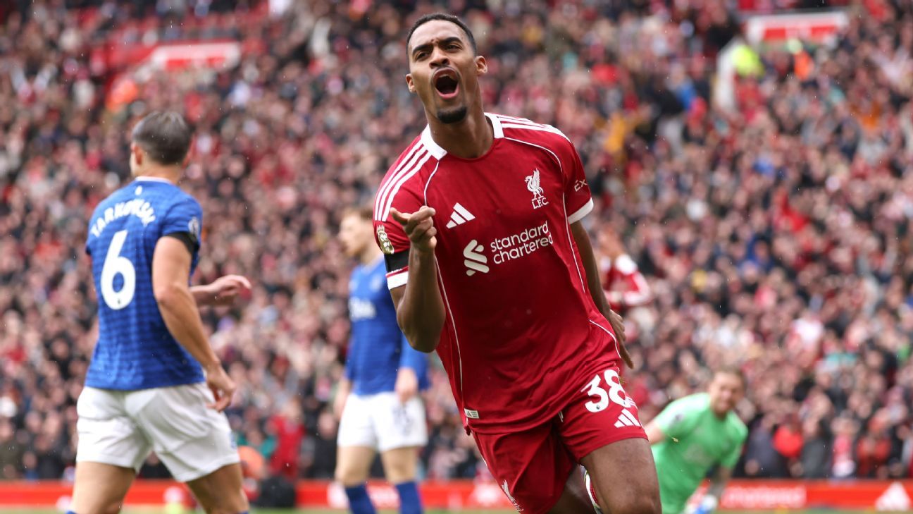 Premier League updates: Liverpool lead Everton in Merseyside derby