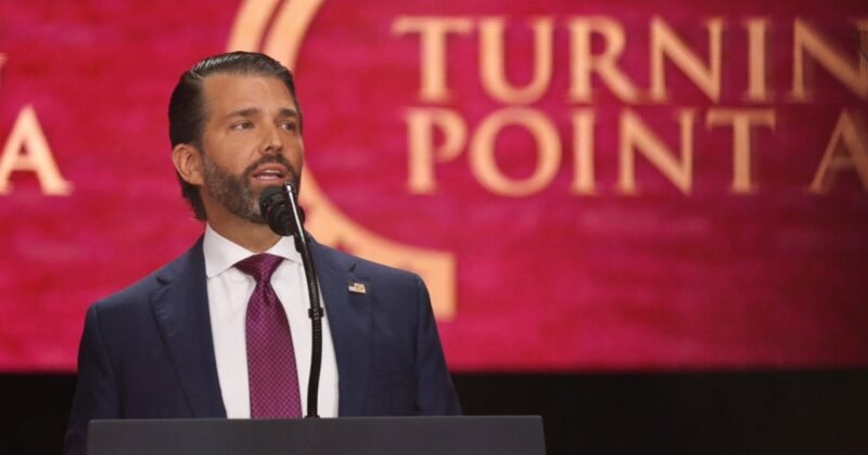 Donald Trump Jr. gives speech at Charlie Kirk memorial
