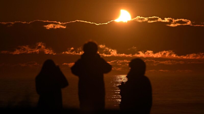 A Rare Sunrise Solar Eclipse Wows Pacific Skywatchers
