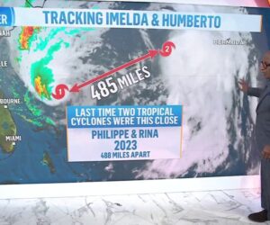 Imelda Upgraded to a Hurricane as It Moves Away From US