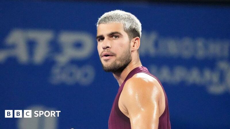 Carlos Alcaraz to face Taylor Fritz in Japan Open final after Casper Ruud scare