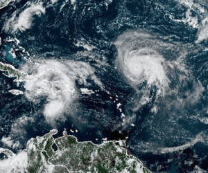 Hurricane Humberto strengthens to a Category 4 storm
