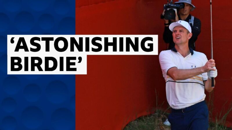 Ryder Cup 2025: Justin Rose wins hole after wayward shot