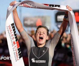 Ironman Wales: Hofmann wins as thousands take on Tenby challenge