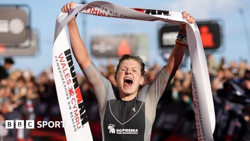 Ironman Wales: Hofmann wins as thousands take on Tenby challenge