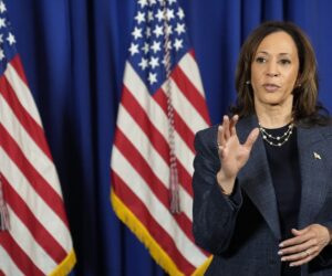 Harris resurrects ‘children of the community’ phrase during NYC book tour event