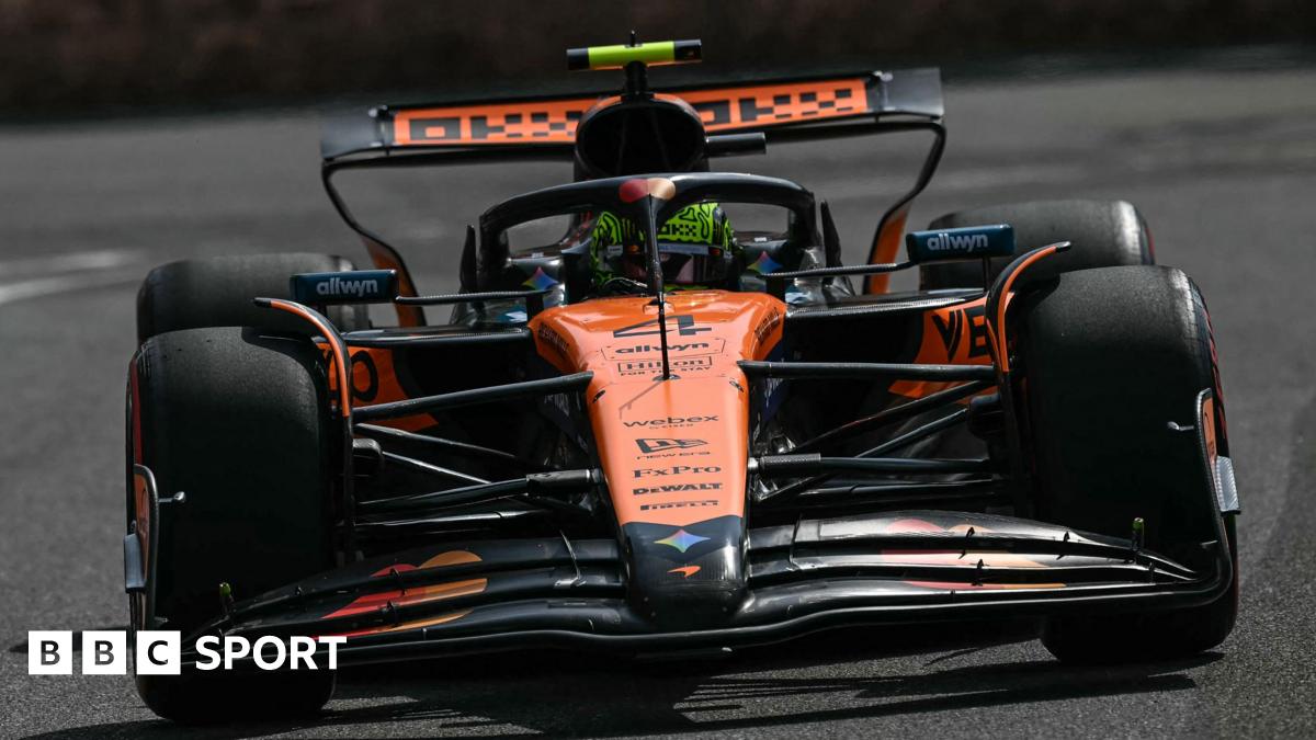 Azerbaijan Grand Prix: Lando Norris heads Oscar Piastri in first practice in Baku