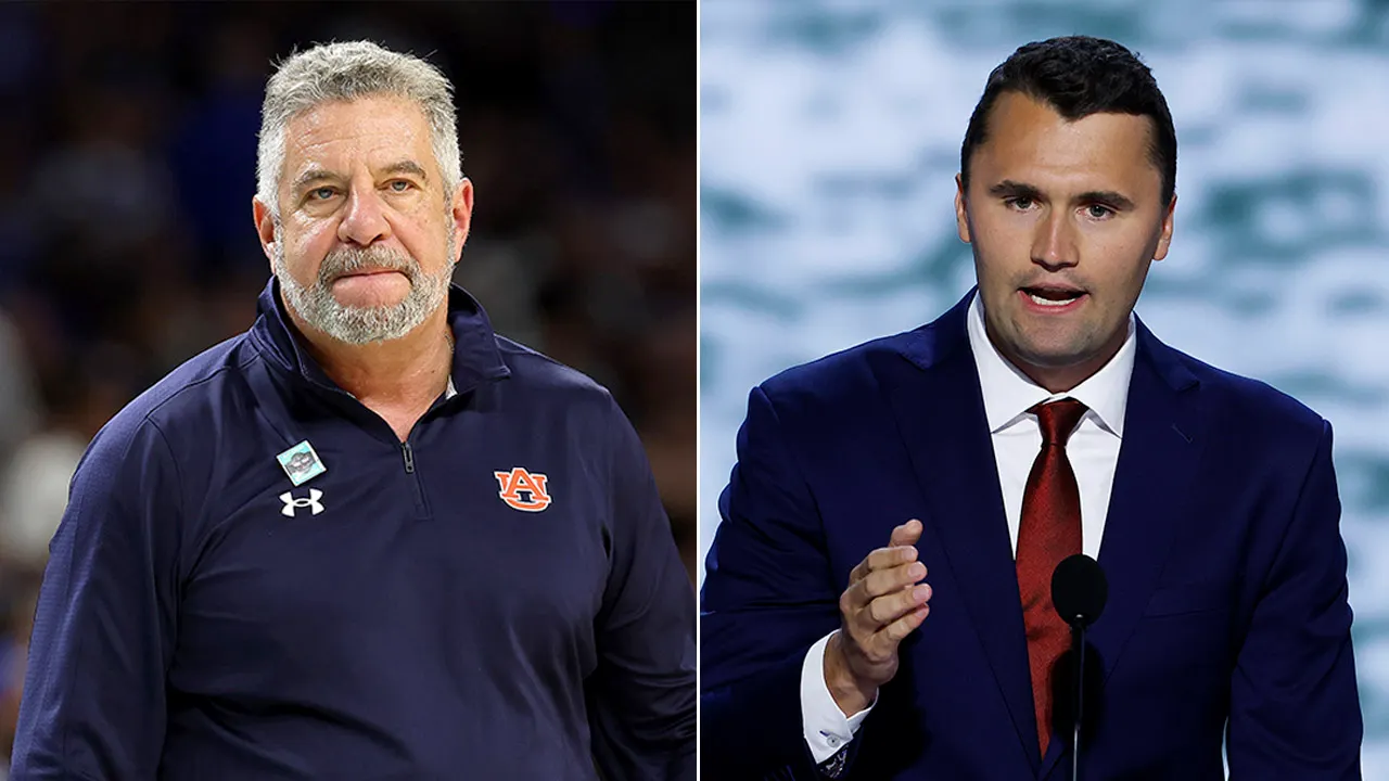Auburn coach Bruce Pearl pays tribute to Charlie Kirk