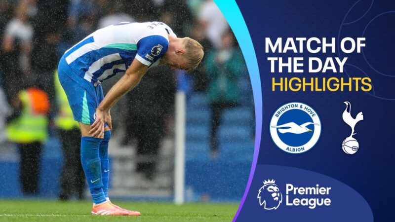 Premier League: Brighton and Hove Albion 2-2 Tottenham Hotspur highlights