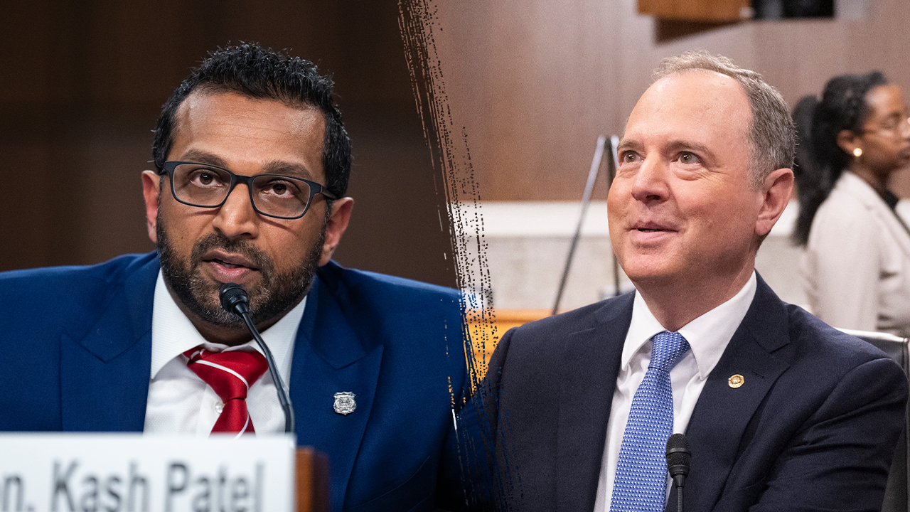 Kash Patel and Adam Schiff clash over Ghislaine Maxwell prison transfer