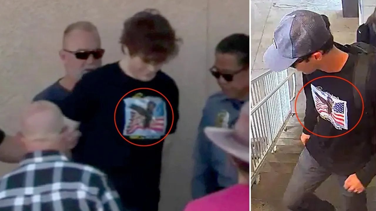 WATCH: Teen arrested at Charlie Kirk memorial wore same shirt as assassin