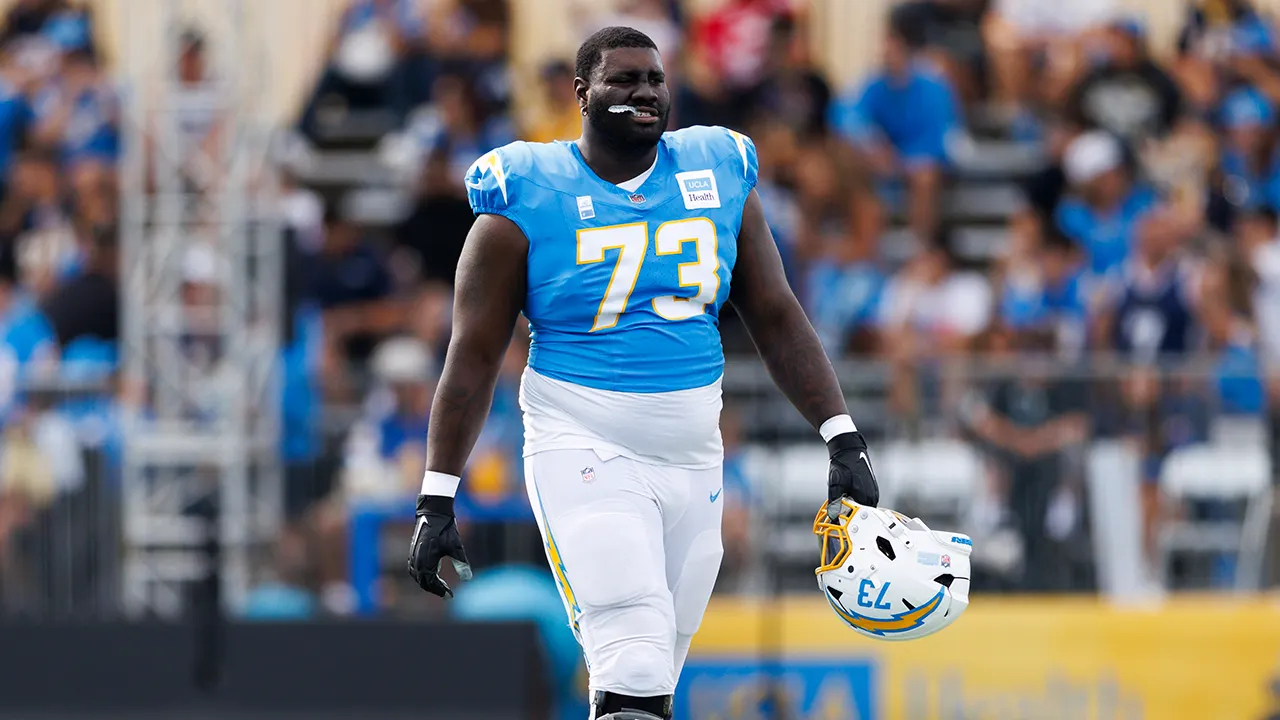 Chargers’ Mekhi Becton falls ill in Brazil, issues food warning