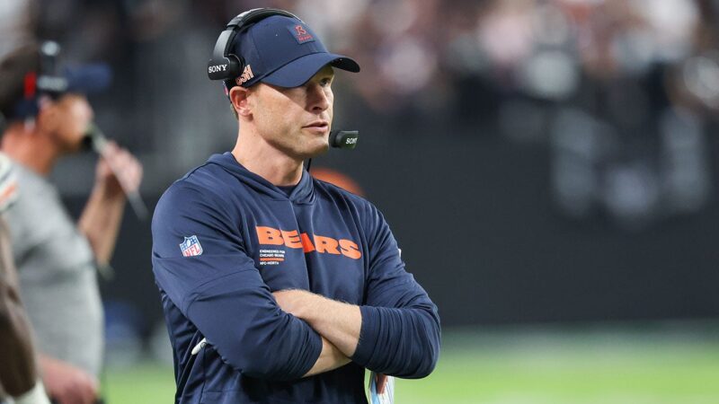 Bears’ Ben Johnson has awkward interaction with NFL reporter