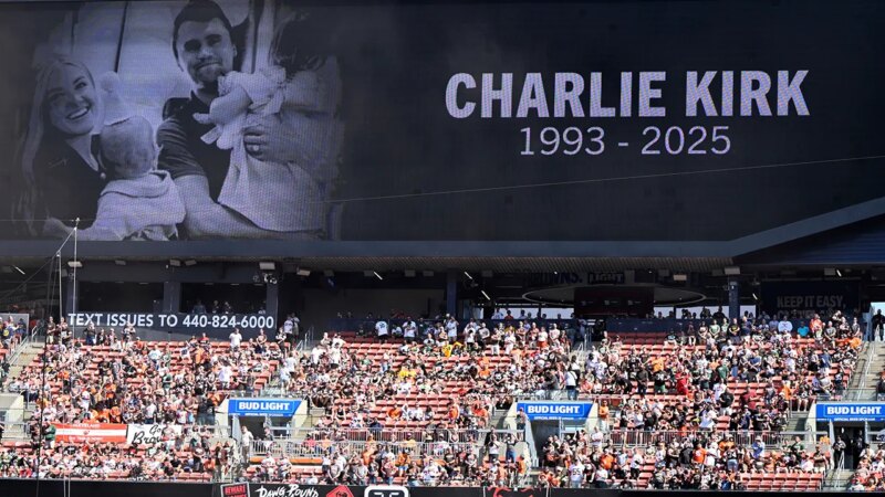 Charlie Kirk memorial: Browns honor conservative influencer