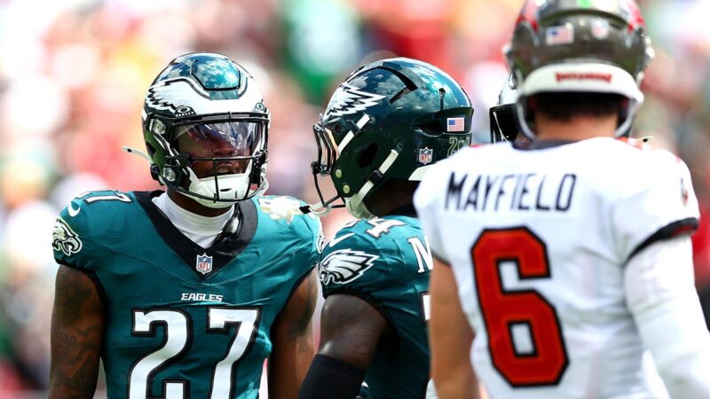 NFL news: Eagles’ Quinyon Mitchell, Bucs’ Tristan Wirfs get into confrontation