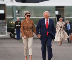 Man arrested for allegedly aiming laser pointer at Trump’s Marine One