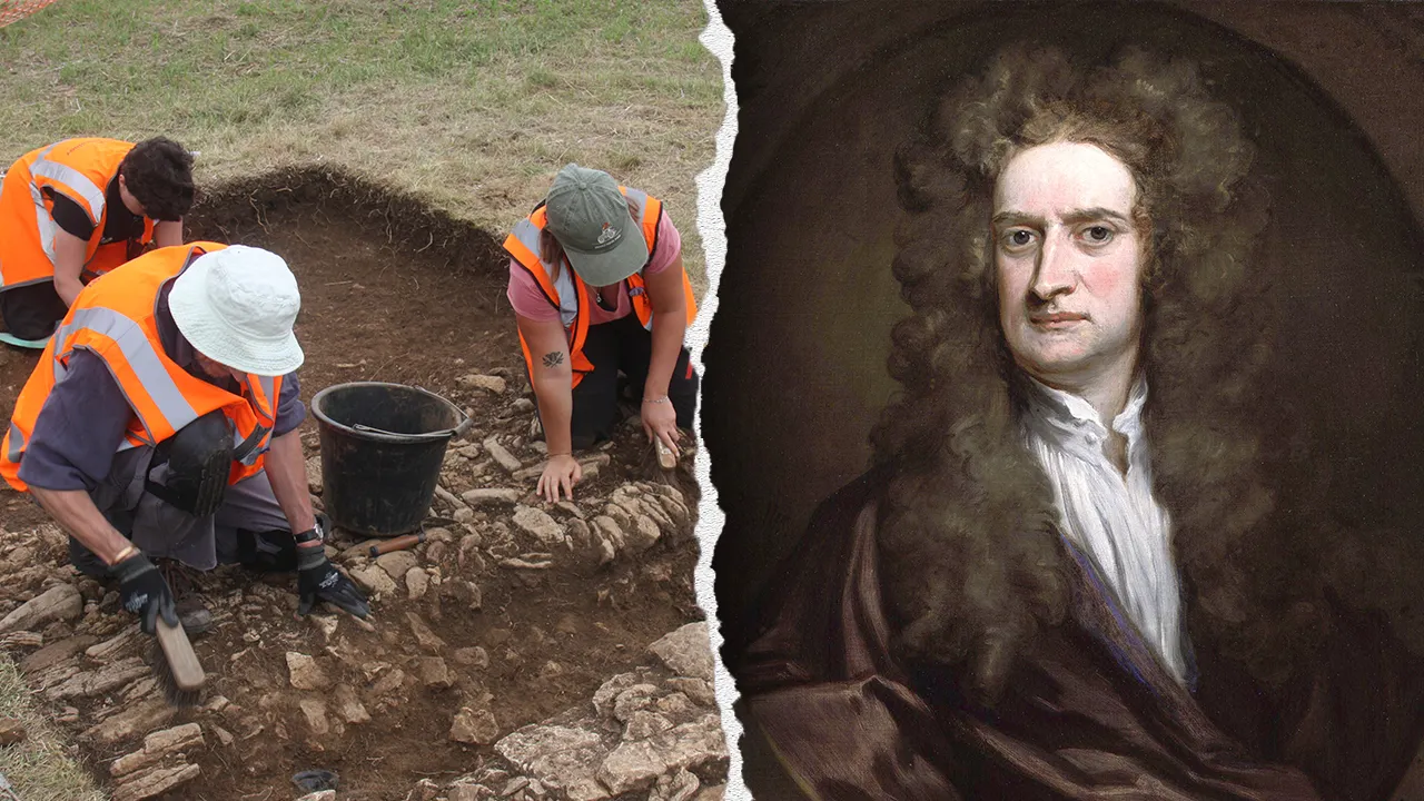 Archaeologists find remains of Isaac Newton’s mother’s 17th-century house