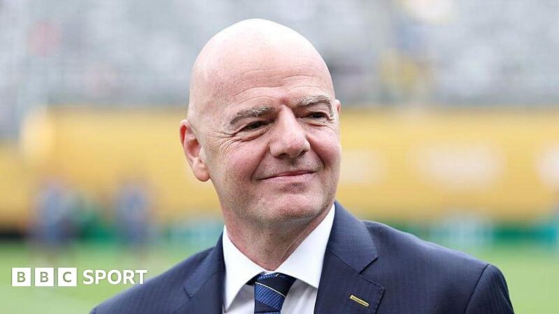 Gianni Infantino: Fifa ‘cannot solve geopolitical problems’ amid Israel sanction pressure