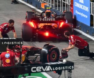 Singapore GP: Norris breaks frong wing in chaotic F1 practice