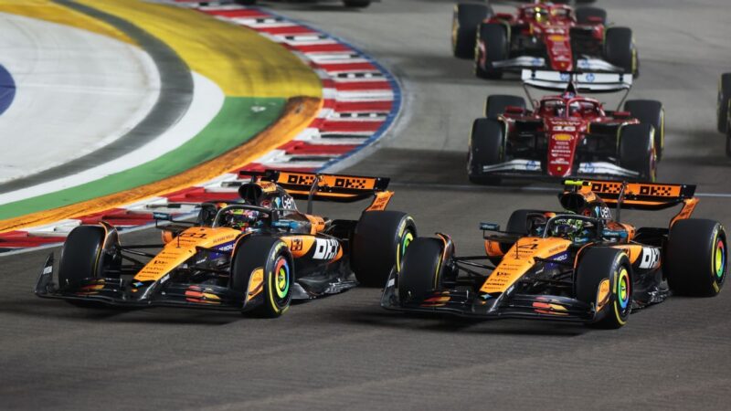 McLaren walk Singapore tightrope in managing Norris, Piastri