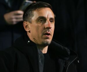 Salford match halted by protest against co-owner Gary Neville
