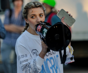 Democratic candidate Katherine Abughazaleh indicted over ICE protest