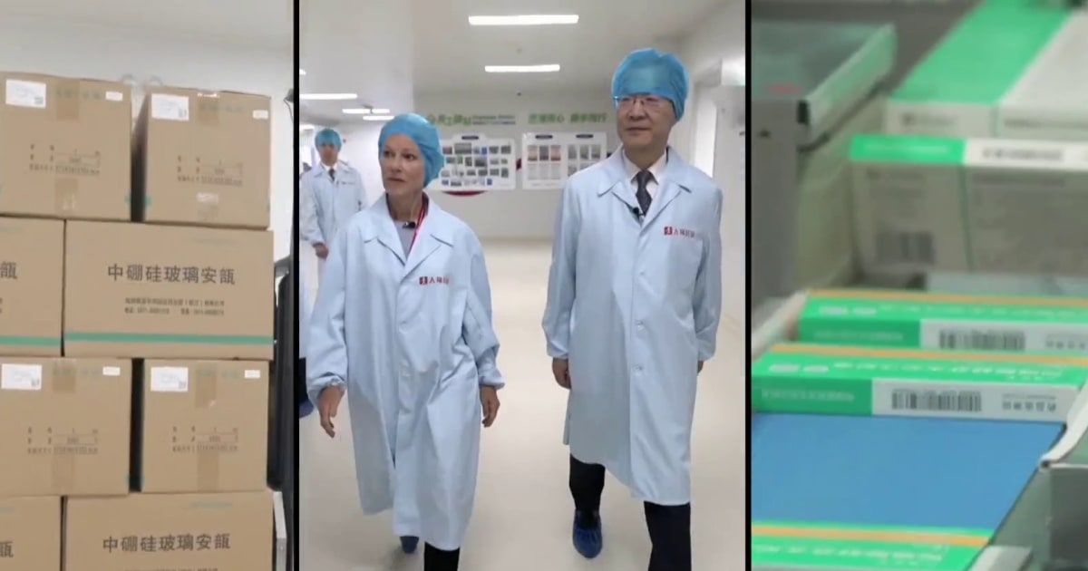 Inside factory producing fentanyl in China