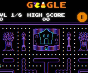 Today’s Google Doodle Is A Classic Arcade Game With A Halloween Twist