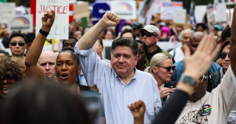 Illinois Gov. Pritzker addresses ‘No Kings’ rally in Chicago