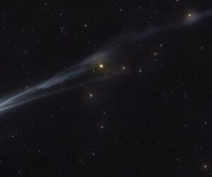 Two greenish comets are streaking across the night sky this month