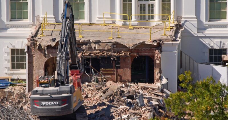 Demolition crew finishes tearing down White House’s East Wing for a new ballroom