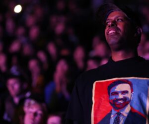 Zohran Mamdani, Bernie Sanders and Alexandria Ocasio-Cortez slam Trump at raucous rally
