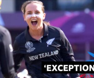 Women’s Cricket World Cup: New Zealand’s Melie Kerr bowls Australia’s Phoebe Litchfield for 45 to take 100th ODI wicket