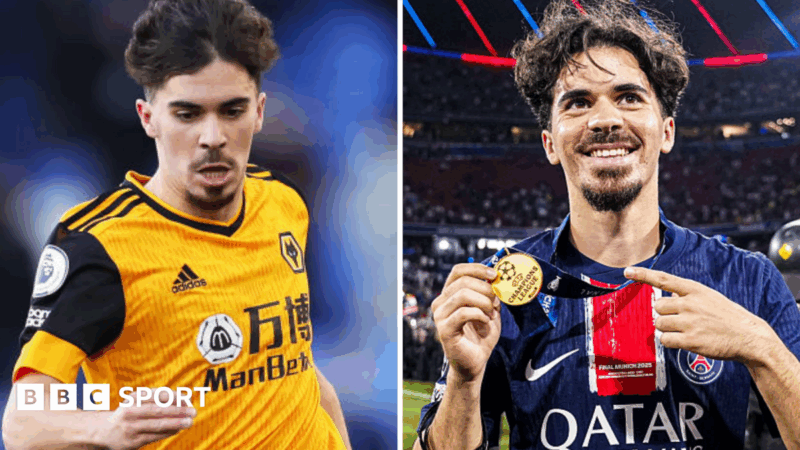 Vitinha: Portugal star’s rise from Wolves struggles to finishing third in Ballon d’Or