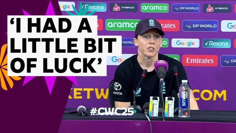 Women’s Cricket World Cup: England v Bangladesh – Heather Knight reaction