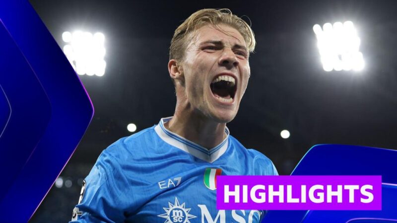 Hojlund scores twice as Napoli beat Sporting Lisbon