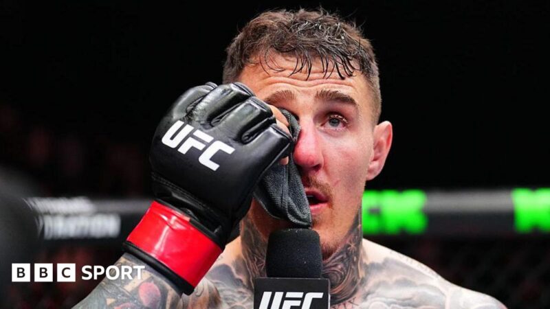 Apsinall v Gane: UFC heavyweight champion Tom Apsinall requires tests on eye back in UK