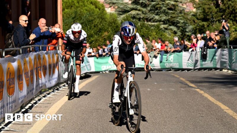 Giro dell’Emilia 2025: GB’s Tom Pidcock beaten by Isaac del Toro in 108th edition of Italian road race